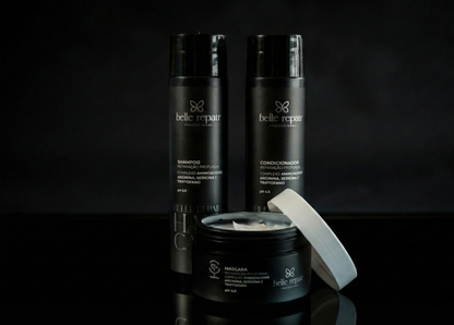 Shampoo, Condicionador e Mascara Belle Repair