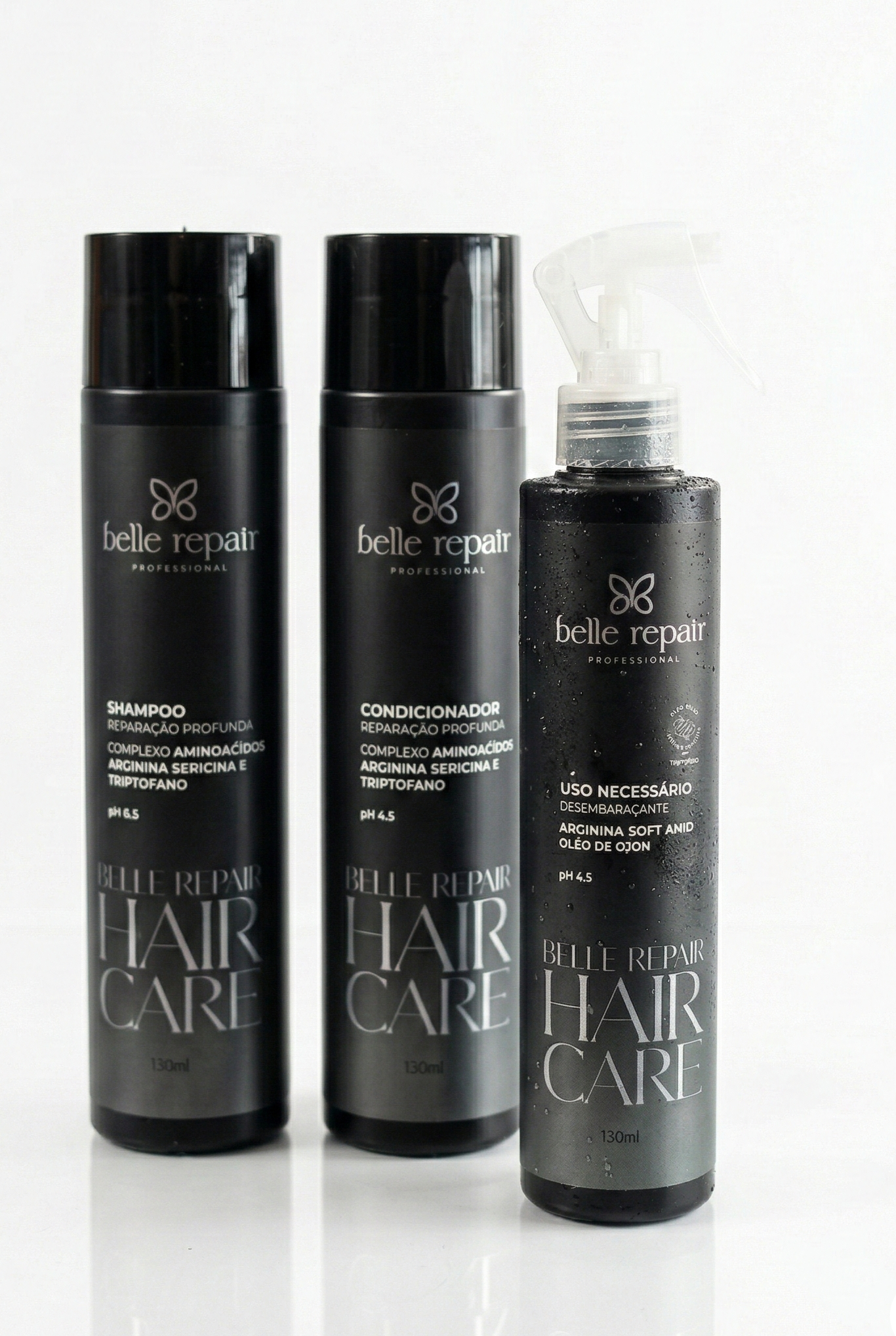 Shampoo, Condicionador e Desembaraçante Belle Repair