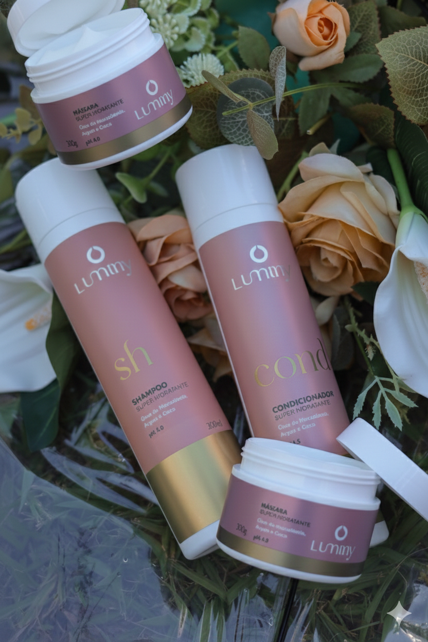 Shampoo, Condicionador e Máscara Luminy