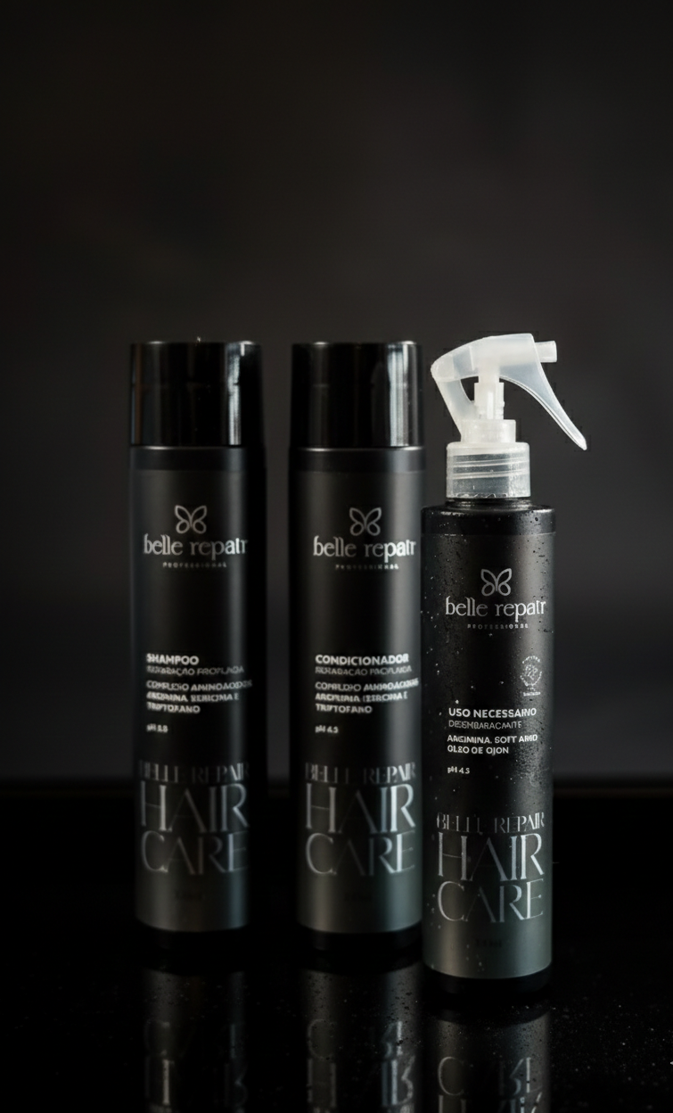 Shampoo, Condicionador e Desembaraçante Belle Repair